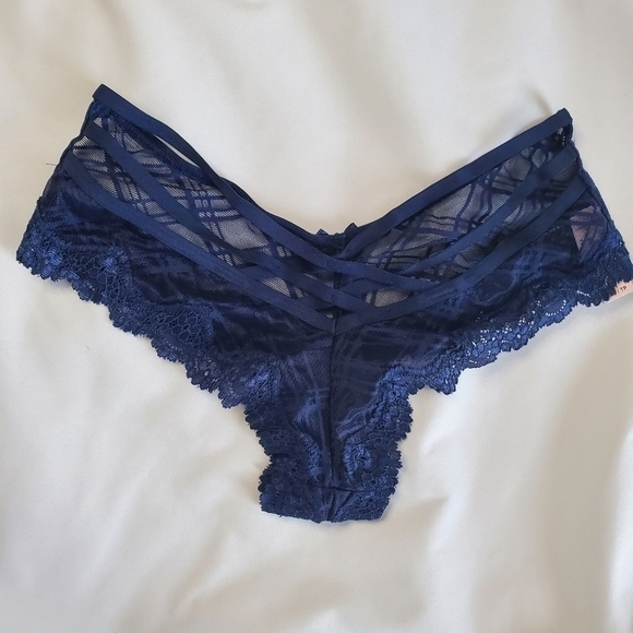 Victoria's Secret Very Sexy Lace Mesh Strappy-Back High Leg Cheeky Panty XS - Picture 1 of 6